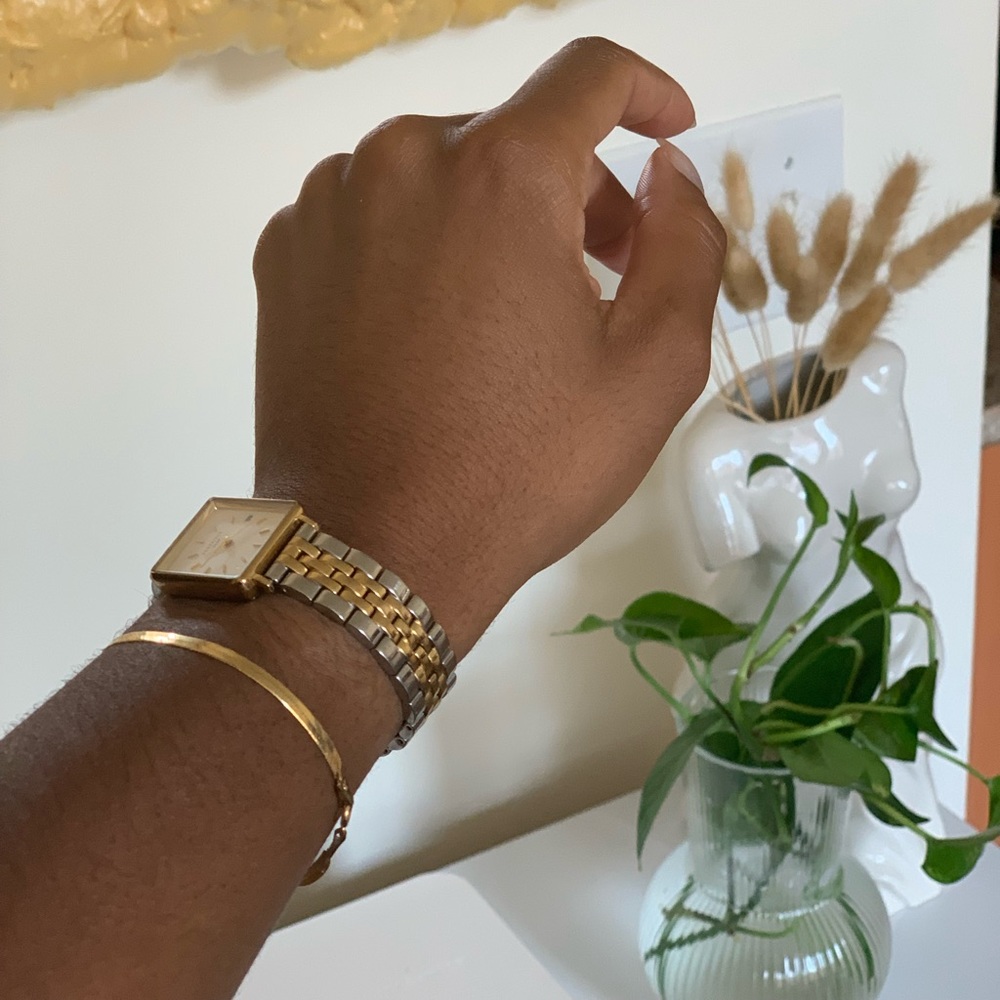 SOLD ‼️ 14k Solid Gold Italian Herringbone Bracelet